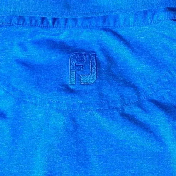 FootJoy Golf Polo Shirt Blue Men’s Size Medium - Picture 9 of 9